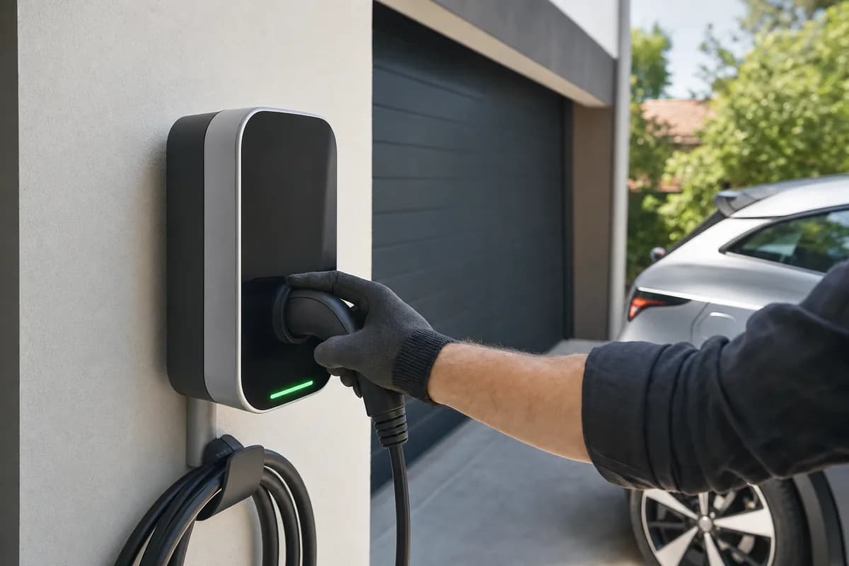 Professionally installed electric vehicle charger